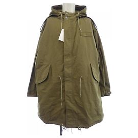 Céline CELINE Wollmantel Grün Khaki