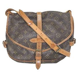 Borsa a tracolla Louis Vuitton Saumur30 Monogram Marrone