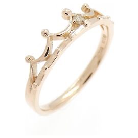 Autre Marque ete K10 Pink Gold Diamond Ring Pink