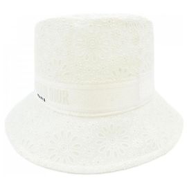 Christian Dior D-BOBBY D-LACE Hat White