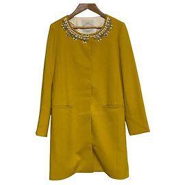 Autre Marque Abrigo Chesty sin cuello Amarillo