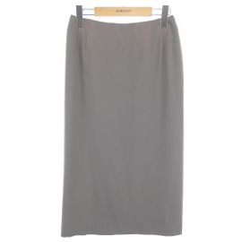 Gonna in lana ed elastan Hermès Beige
