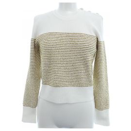 Chanel LOOK21 Top White Golden