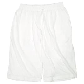 Autre Marque COMOLI Baumwoll-Mesh-Shorts Weiß