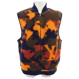 Chaleco de forro polar reversible Louis Vuitton Roja