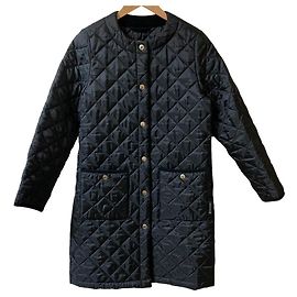 Autre Marque Cappotto trapuntato LUNAN LONG Mackintosh Nero