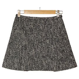 LANVIN Tweed-Rock en Bleu Schwarz