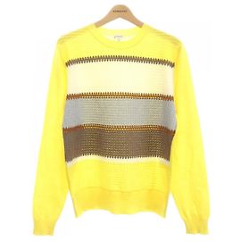 Loewe Wollstrickware Braun Gelb