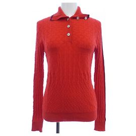 Chanel LOOK60 Tricot en cachemire Rouge