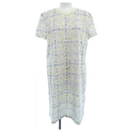 Hermès Hermes Kleid 5E4524DK Braun Gelb