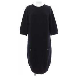Chanel P34286K00951 08A Kaschmirkleid Schwarz