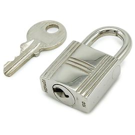 Hermès Cadena100 Lucchetto con Chiave Argento