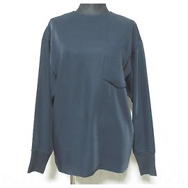 Autre Marque HYKE Long Sleeve Pullover Blue Navy blue