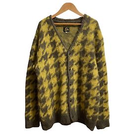 Autre Marque Needles Mohair-Cardigan mit großem Hahnentritt-Muster Andere Gelb