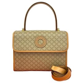 Céline Bolsa 2way de couro Macadam Celine Bege