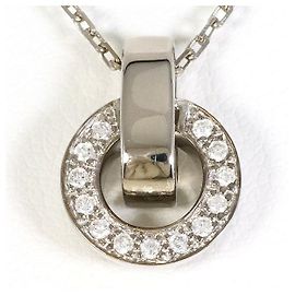 Autre Marque Colar de ouro branco Au750 e diamantes Prata