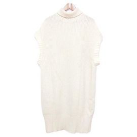 Autre Marque 3G Wollstrickweste FRAMeWORK Weiß Roh