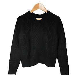 Autre Marque ANAYI Angora Strickpullover Schwarz