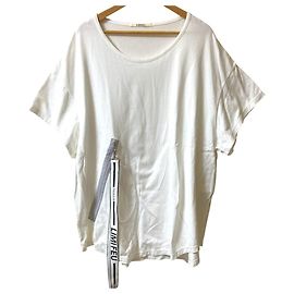 Autre Marque Top oversized com design de zíper LIMI feu Branco