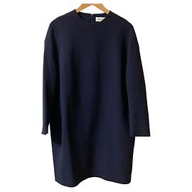 Autre Marque Robe Cocoon ENFOLD Bleu Bleu Marine