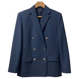 theory OXFORD WOOL BOXY DB JKT Giacca di lana Blu Blu navy