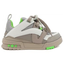 Tênis Louis Vuitton LV Skate Line Marrom Verde
