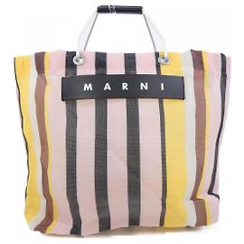 Marni Lederhandtasche Pink Orange