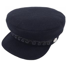 Hermès Hermes CABOURG ZOUAVES ET DRAGONS57 Cap Black