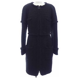Chanel Wool Coat Black