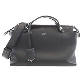 Bolsa de couro de bezerro Fendi By The Way Preto