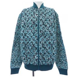Blouson de punto de algodón gráfico Louis Vuitton Verde