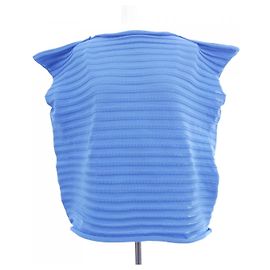 Autre Marque Top Pleats Please Azul