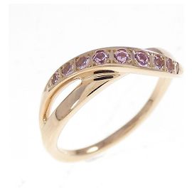 Autre Marque 4°C Synthetischer Saphir Ring Au750 Pink