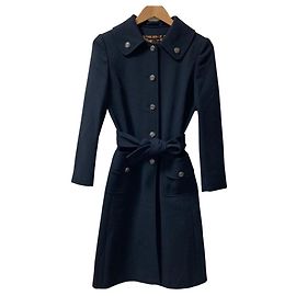 Dolce & Gabbana Abrigo de lana con cinturón Dolce&Gabbana Azul Azul marino