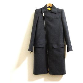 Autre Marque Dsquared2 Cutoff Wool Riders Coat Brown