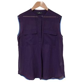 Top sem mangas transparente PS Paul Smith Roxo