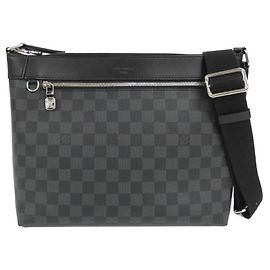Bolso de hombro Louis Vuitton Damier Graphite Negro Otro