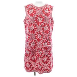 Chanel Kleid Rot Beige