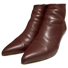 Autre Marque Botas curtas de couro Fabio Rusconi Marrom Bordeaux