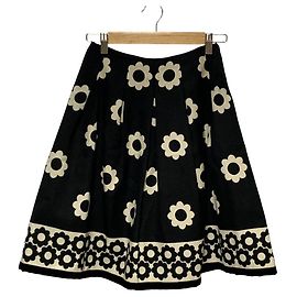 Autre Marque M'S GRACY Rock mit Blumenprint Schwarz