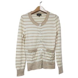 Apc A.P.C. Strickjacke mit Borten Beige Andere