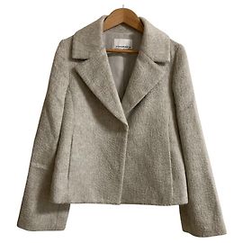 Autre Marque M-Premier BLACK Mohair Blend Short Jacket Beige Other