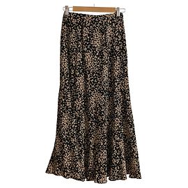Autre Marque Falda Mila Owen con estampado en sesgo Otro Naranja