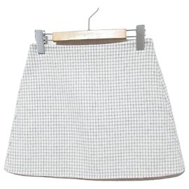 Saia curta de lã Theory PATTERN COAT HW MINI S Branco Outro