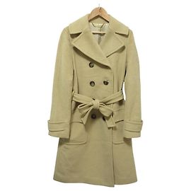 Abrigo largo de angora Michael Kors Beige