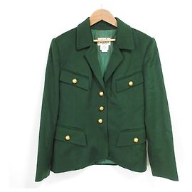 Giacca in lana Hermès 40 Verde