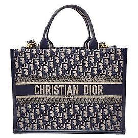Dior Tote Book Christian Oblique Medium Multicolore