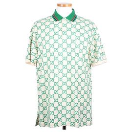 Gucci Polo à manches courtes avec logo GG brodé Vert