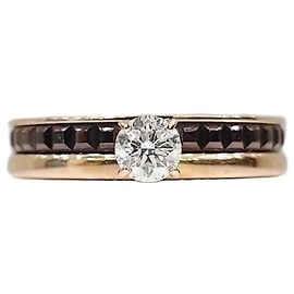 Boucheron Anello Solitario Classico Diamond Quattro Argento