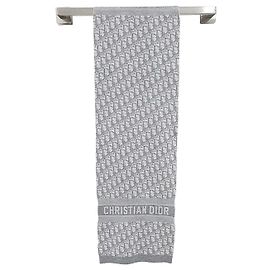 Dior Oblique Alps Kaschmir-Schal Silber